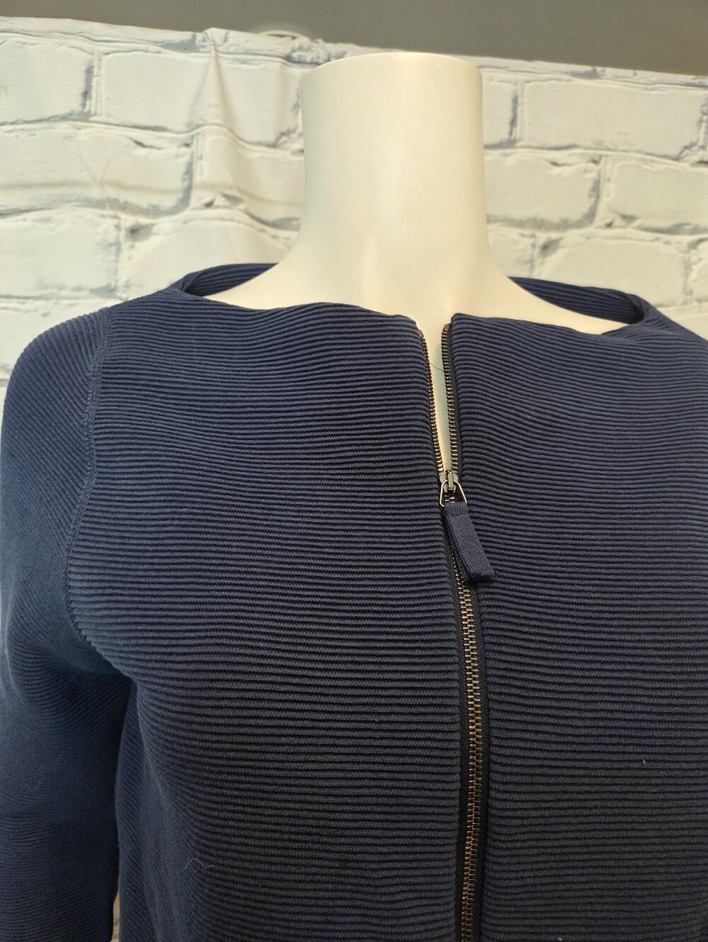 Annette Görtz Navy Rib Knit Jacket - Picture 4 of 7
